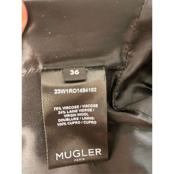 MUGLER Strapless Mini Dress in Dark Green Size 36 Small 2-4 US $2,420 (11-12) - Picture 14 of 14